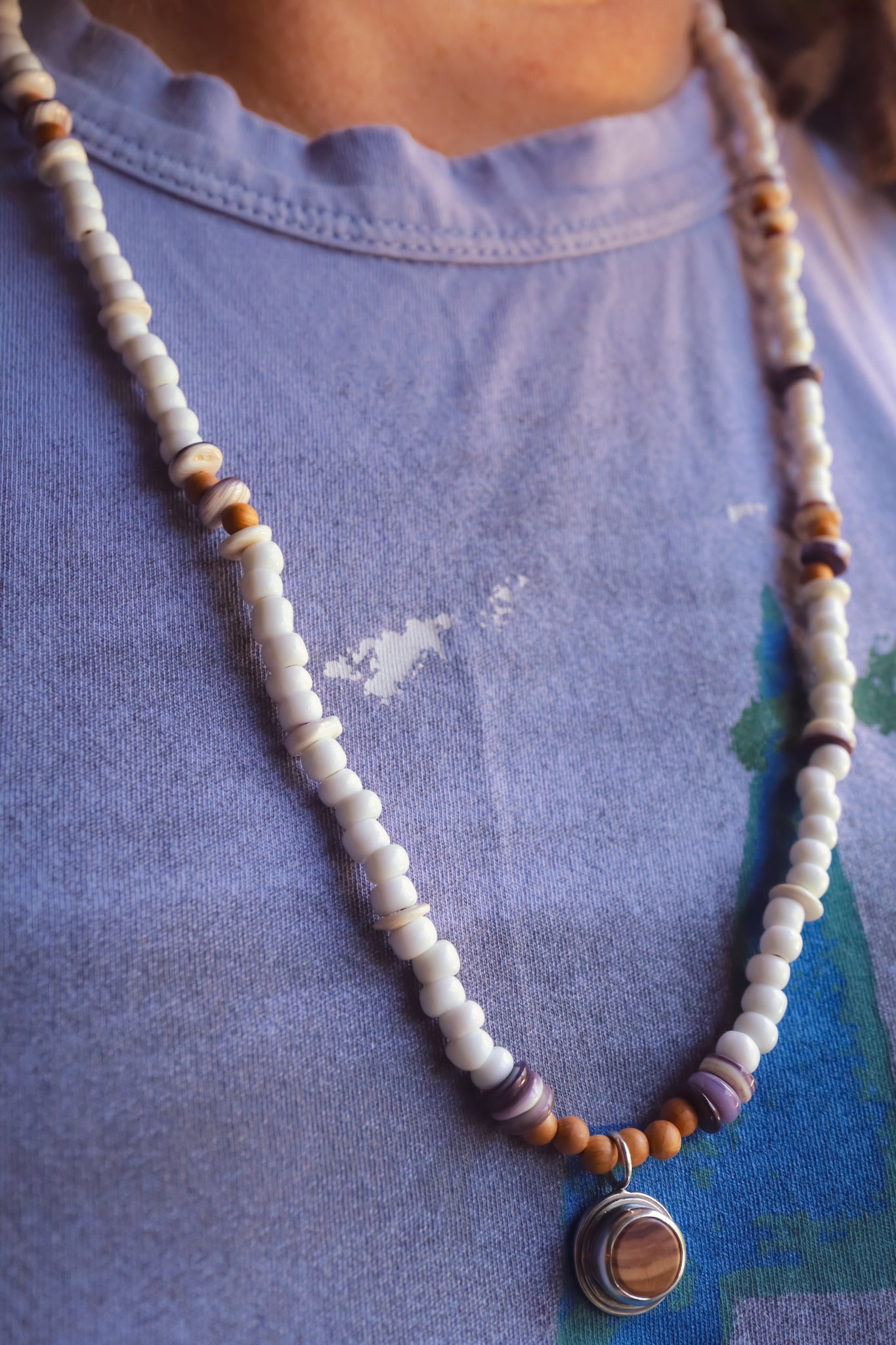 the Lilac Waves Necklace