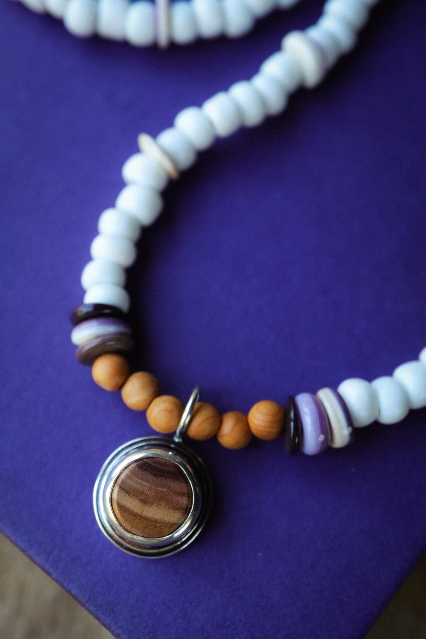 the Lilac Waves Necklace