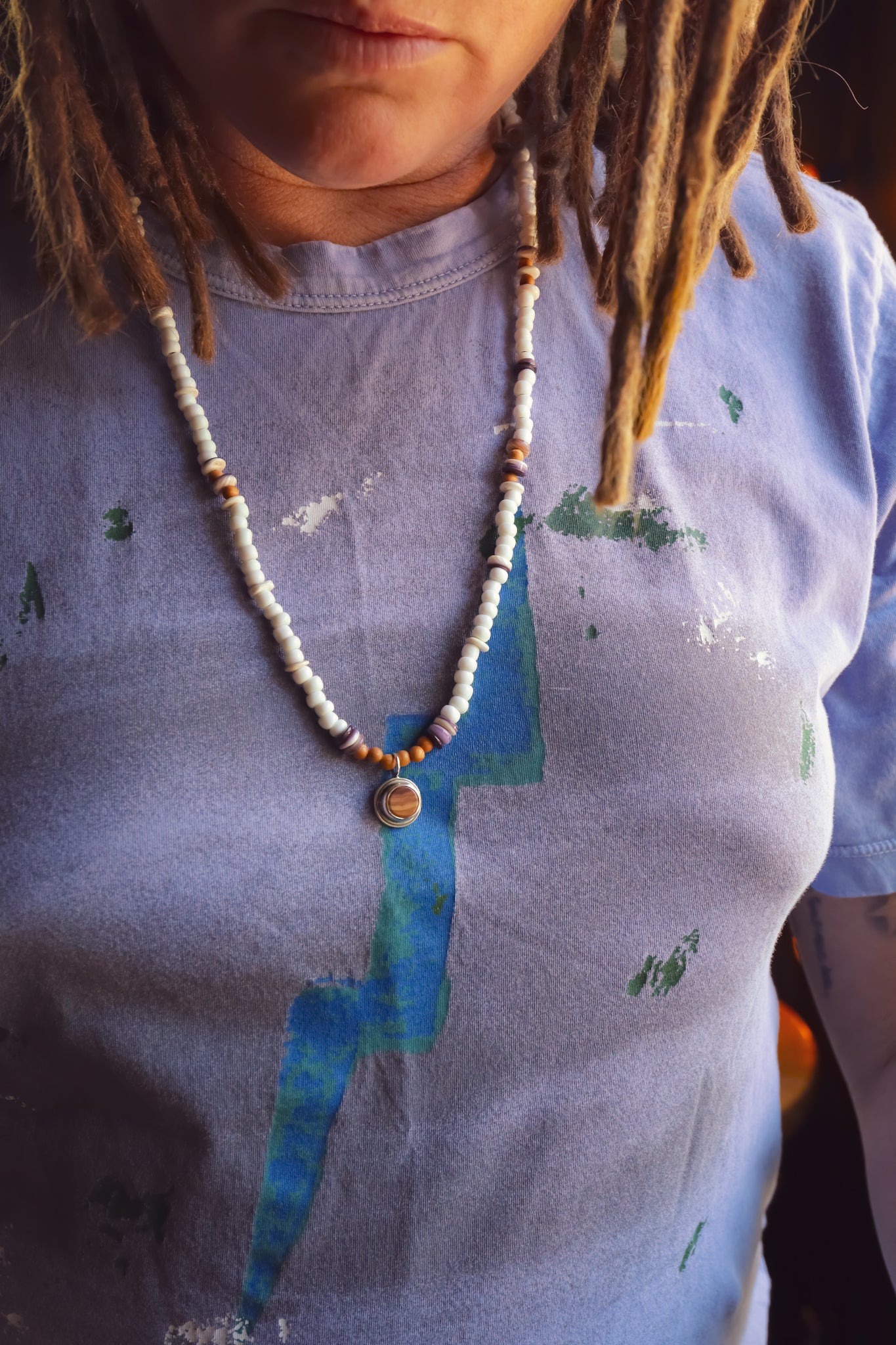 the Lilac Waves Necklace