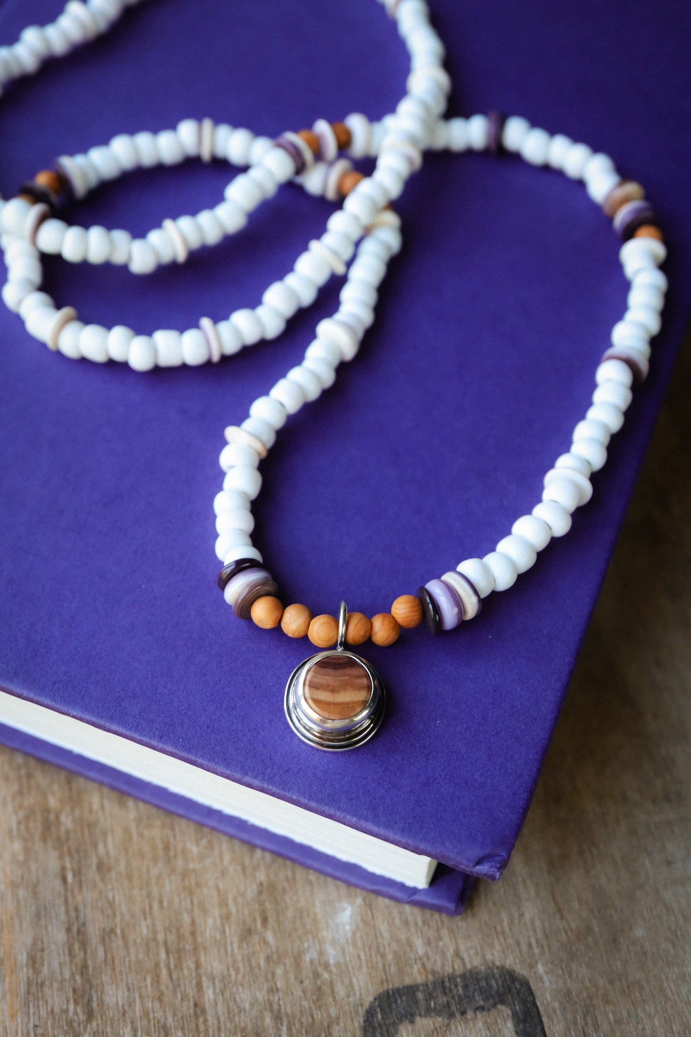 the Lilac Waves Necklace