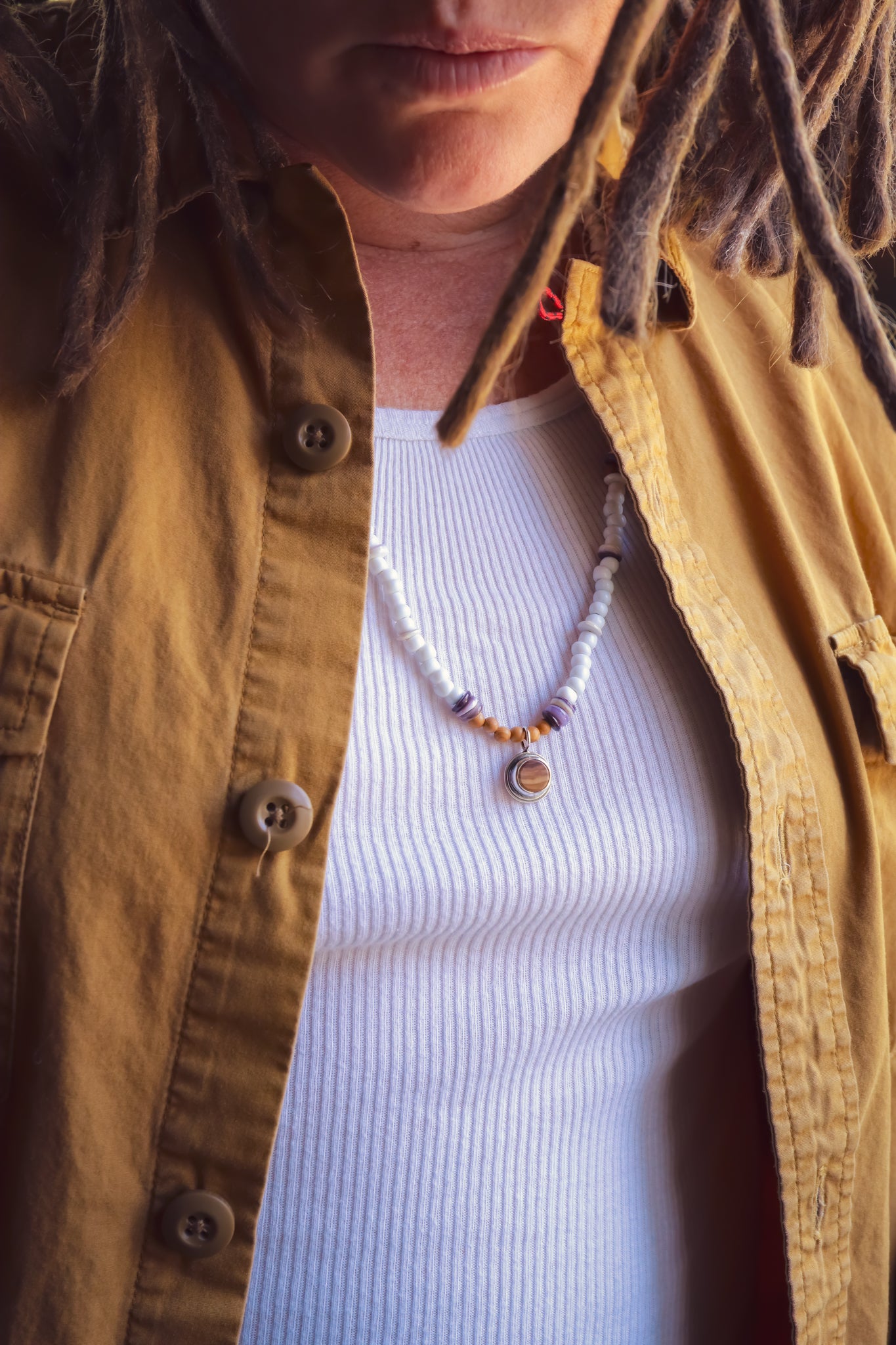 the Lilac Waves Necklace
