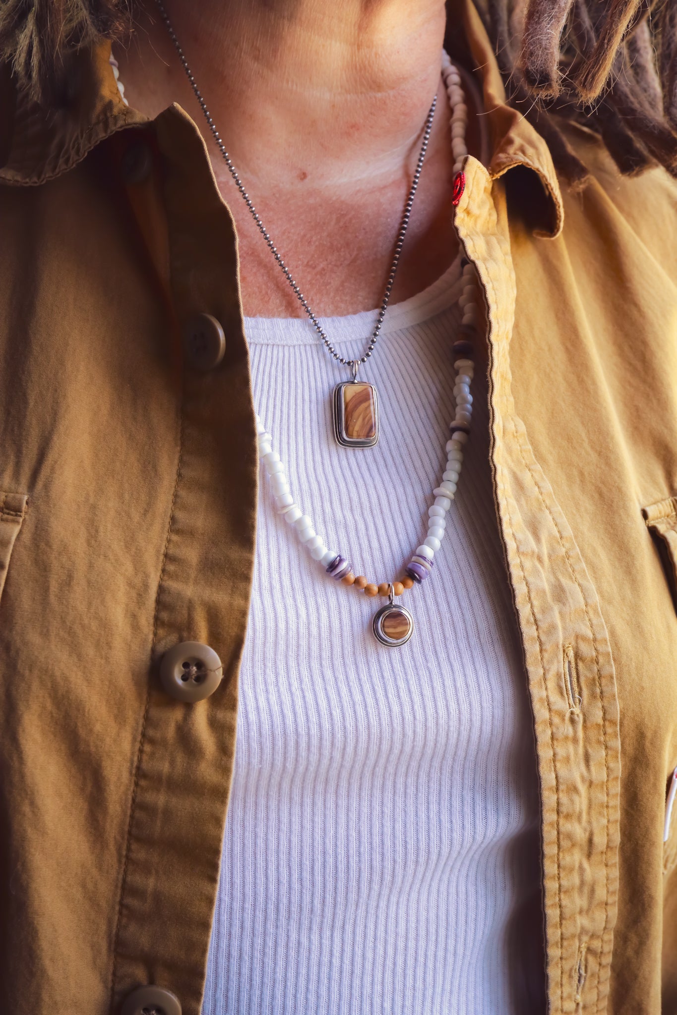 the Lilac Waves Necklace