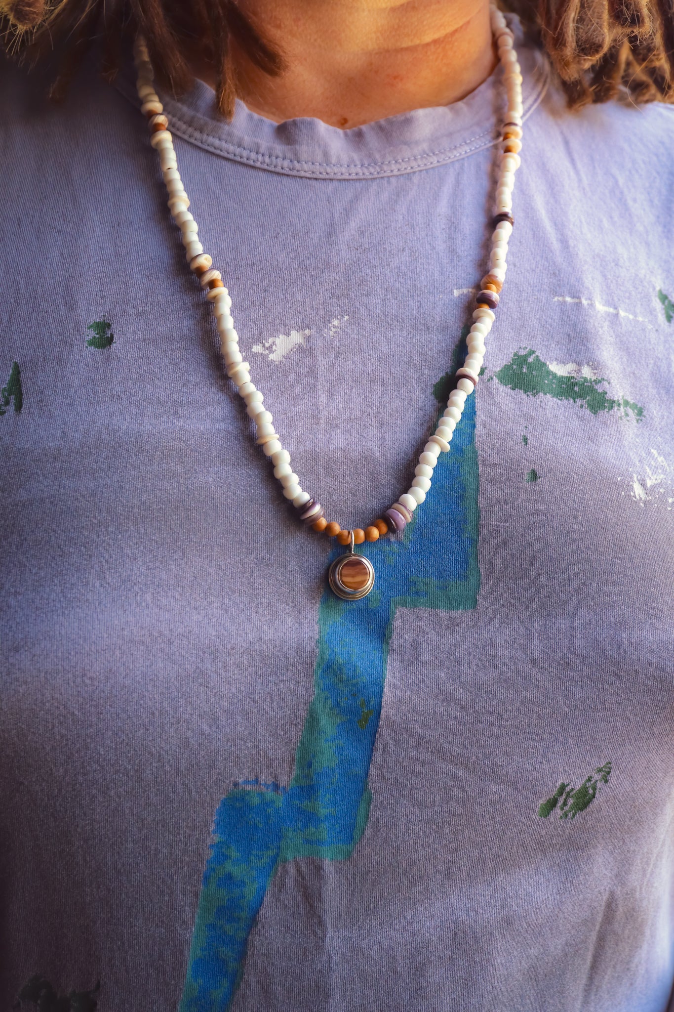 the Lilac Waves Necklace