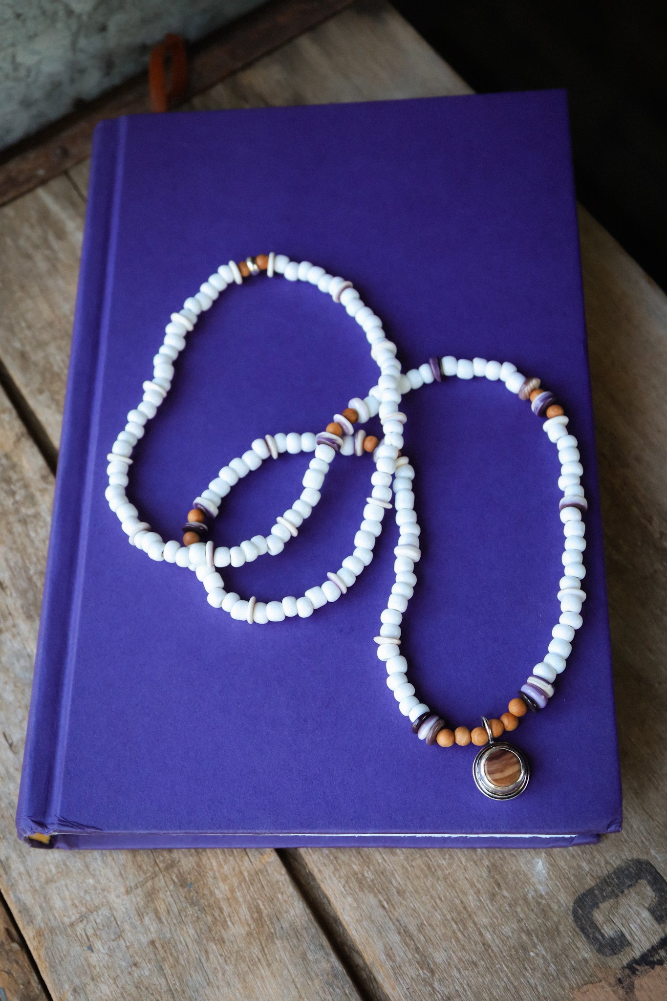 the Lilac Waves Necklace