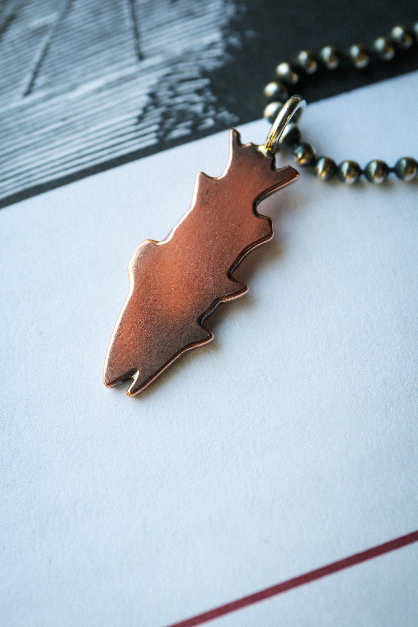 the Trout Necklace (copper)