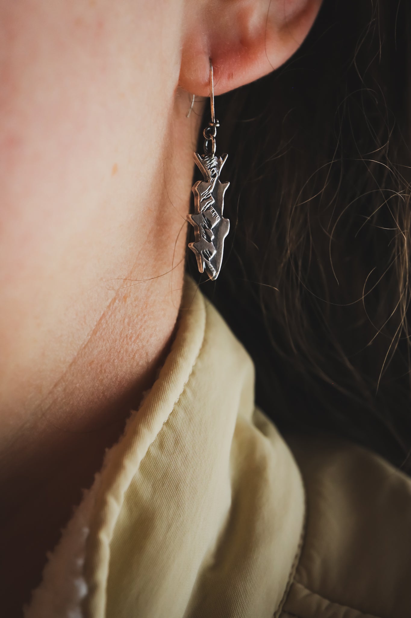 the Mountain Trout Earrings