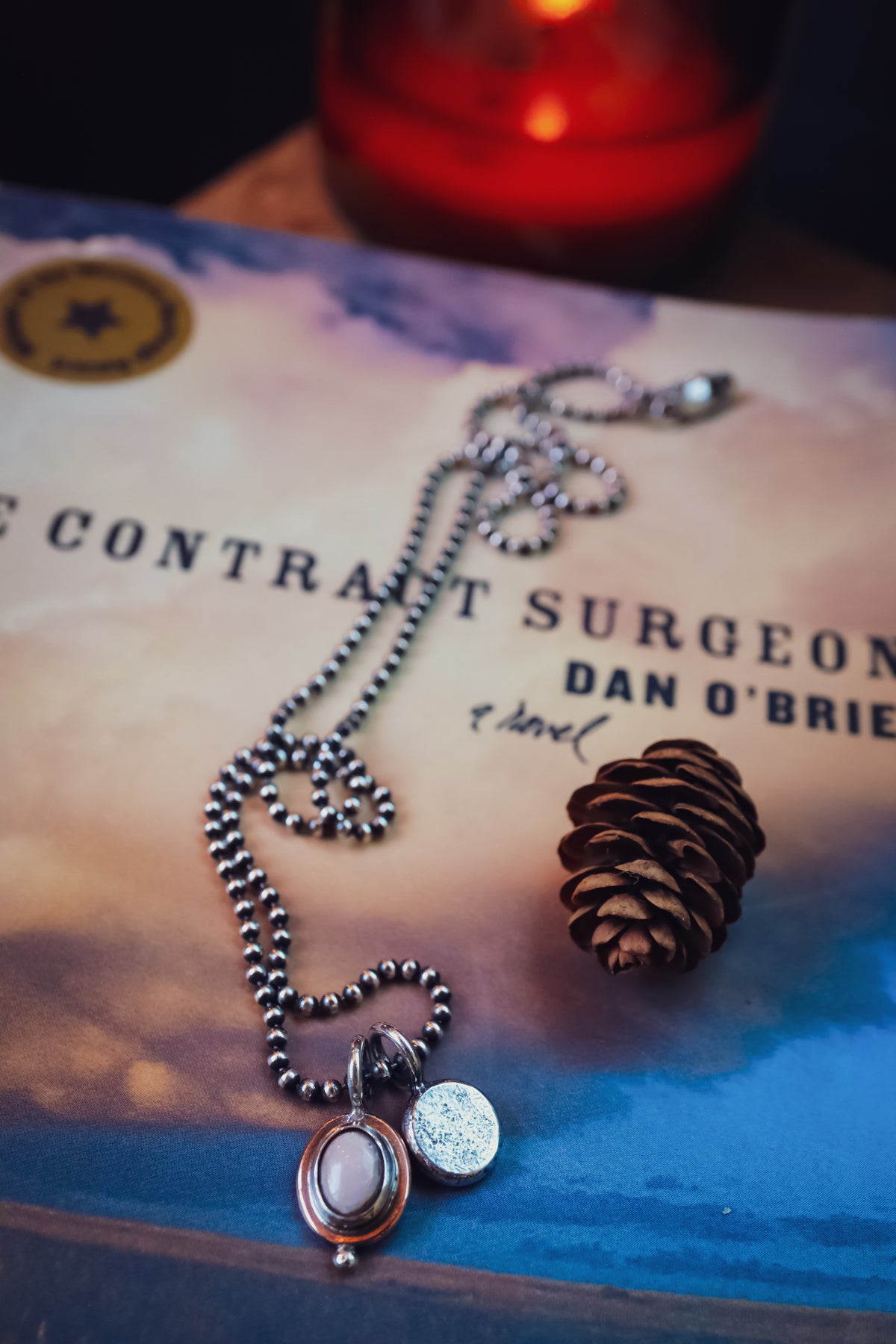 the Pink Moon Necklace