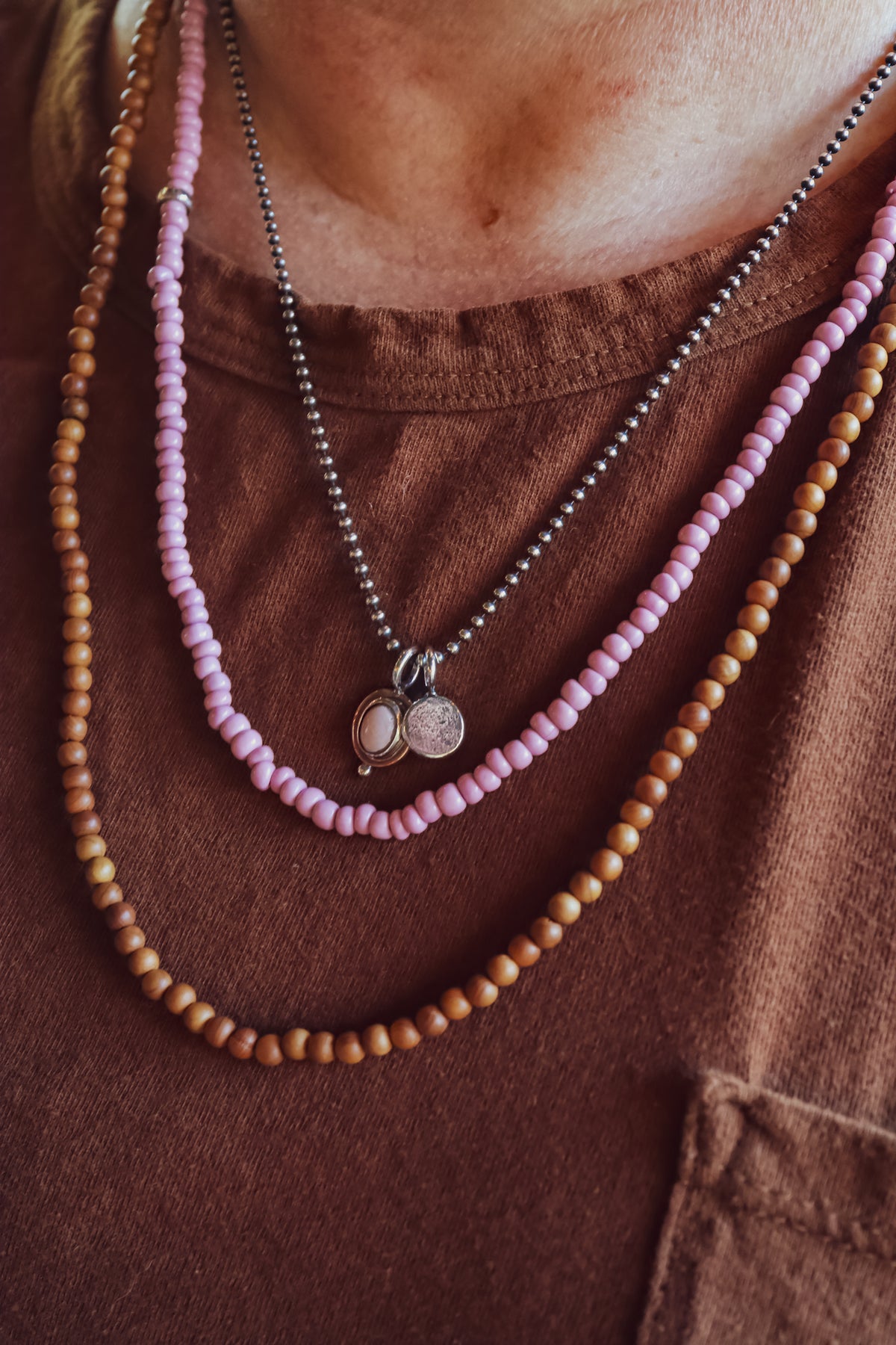 the Pink Moon Necklace
