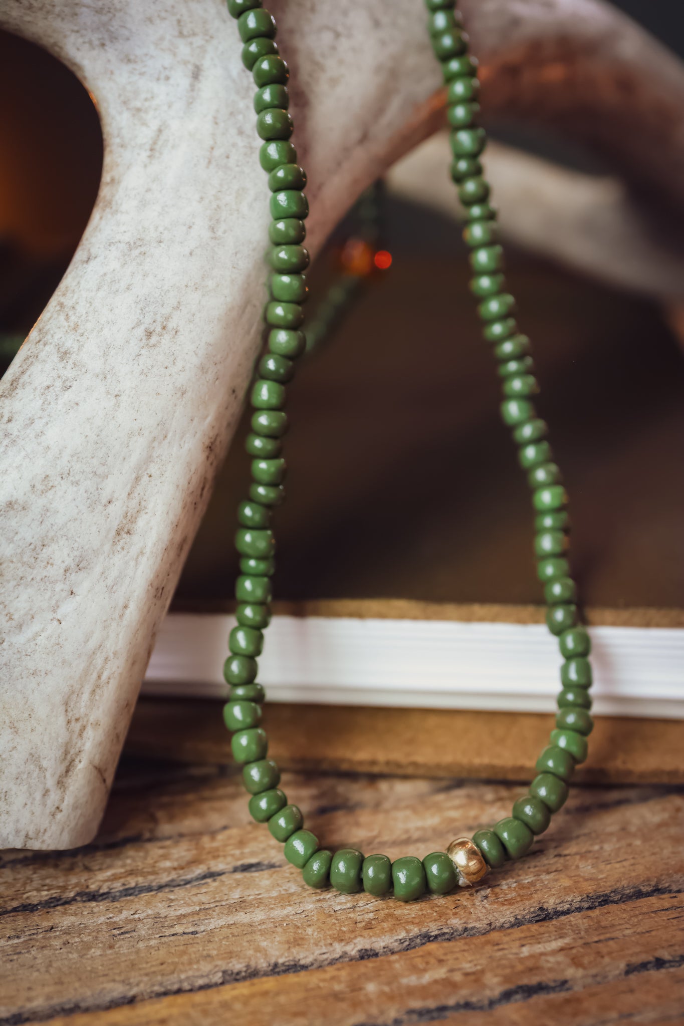 the Elk Wisdom Beaded Necklace