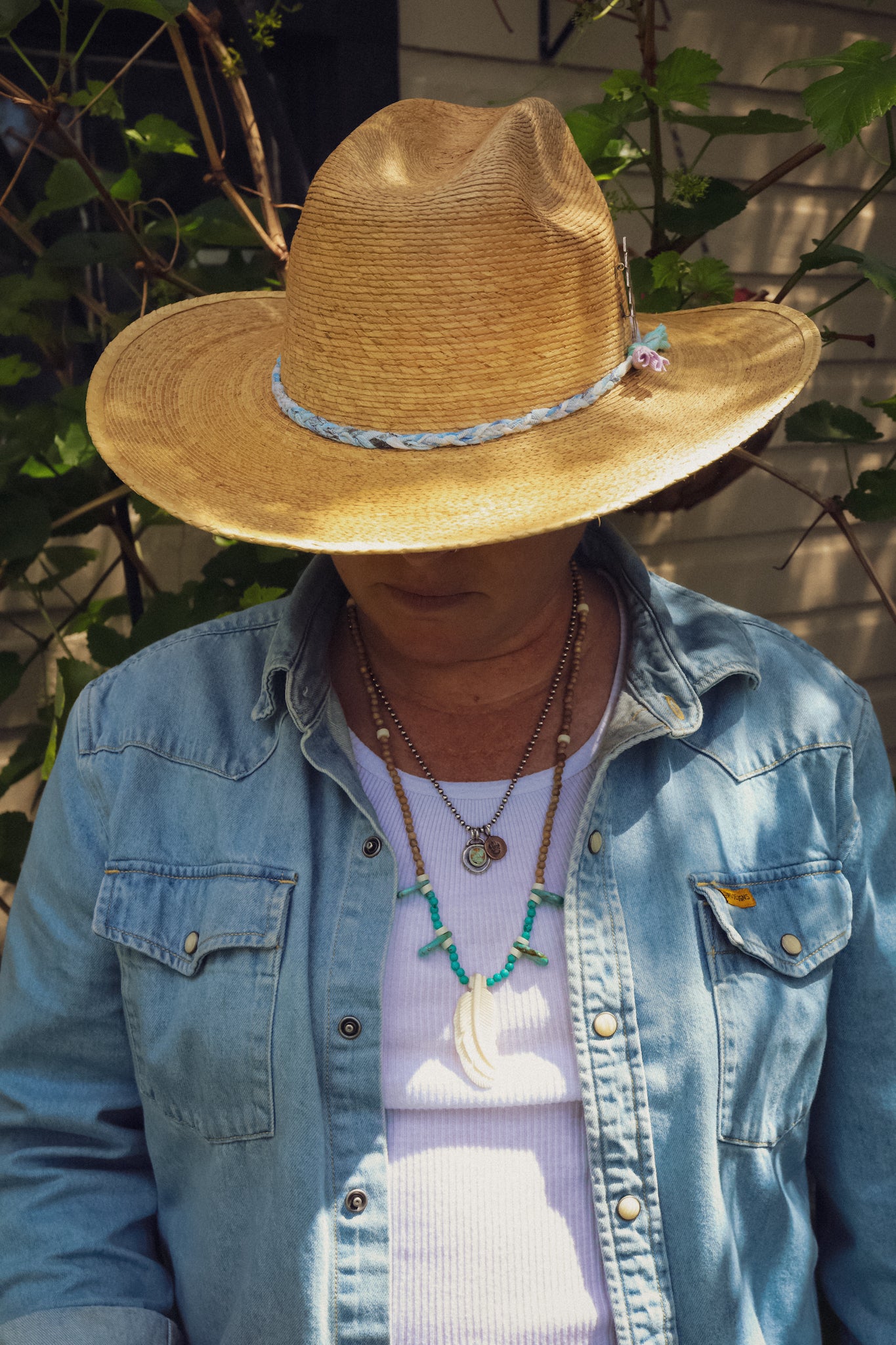 the Grateful Hat [ re-worked Stetson Mexican Palm Straw Hat]