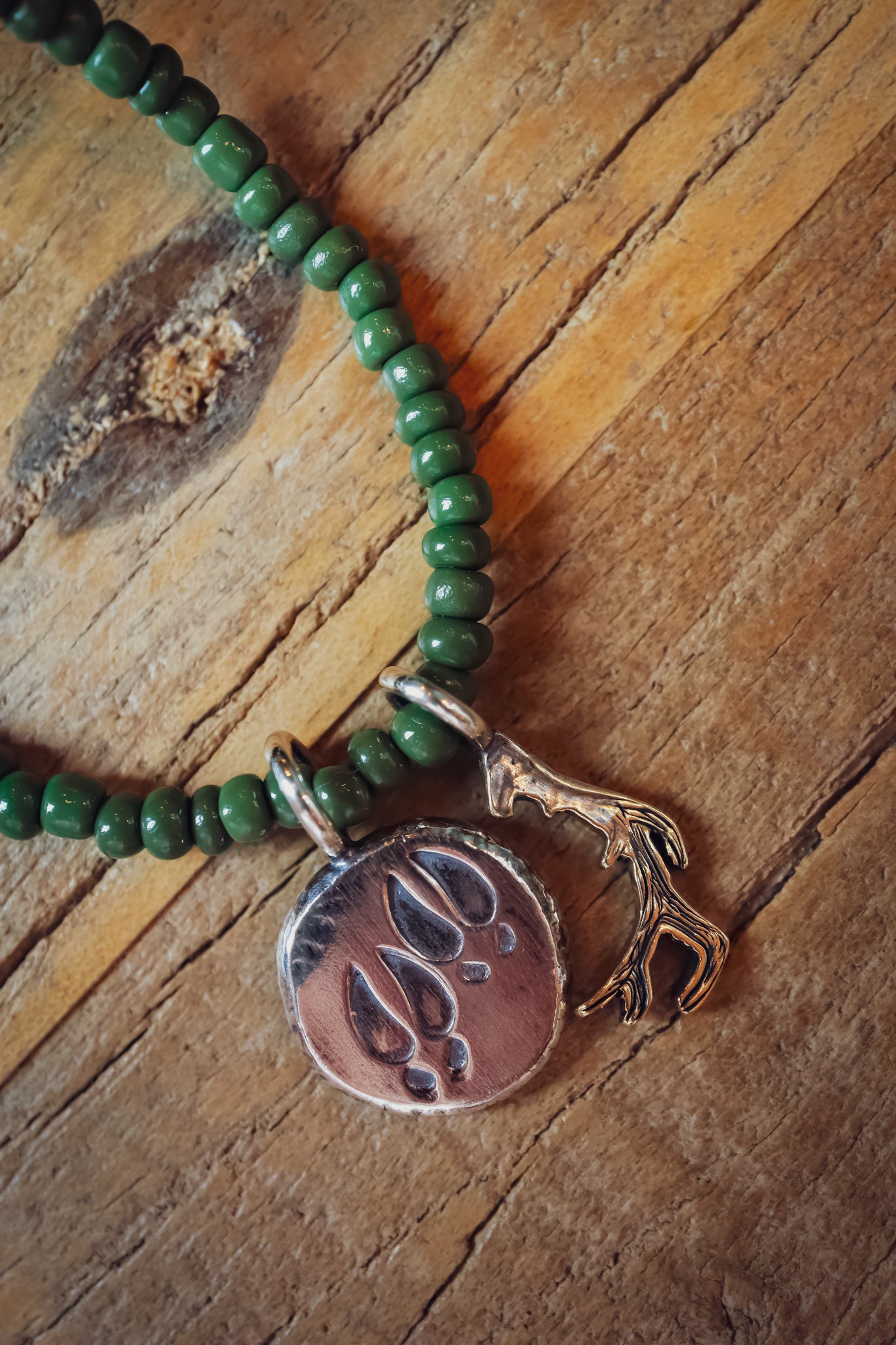 the Elk Wisdom Beaded Necklace