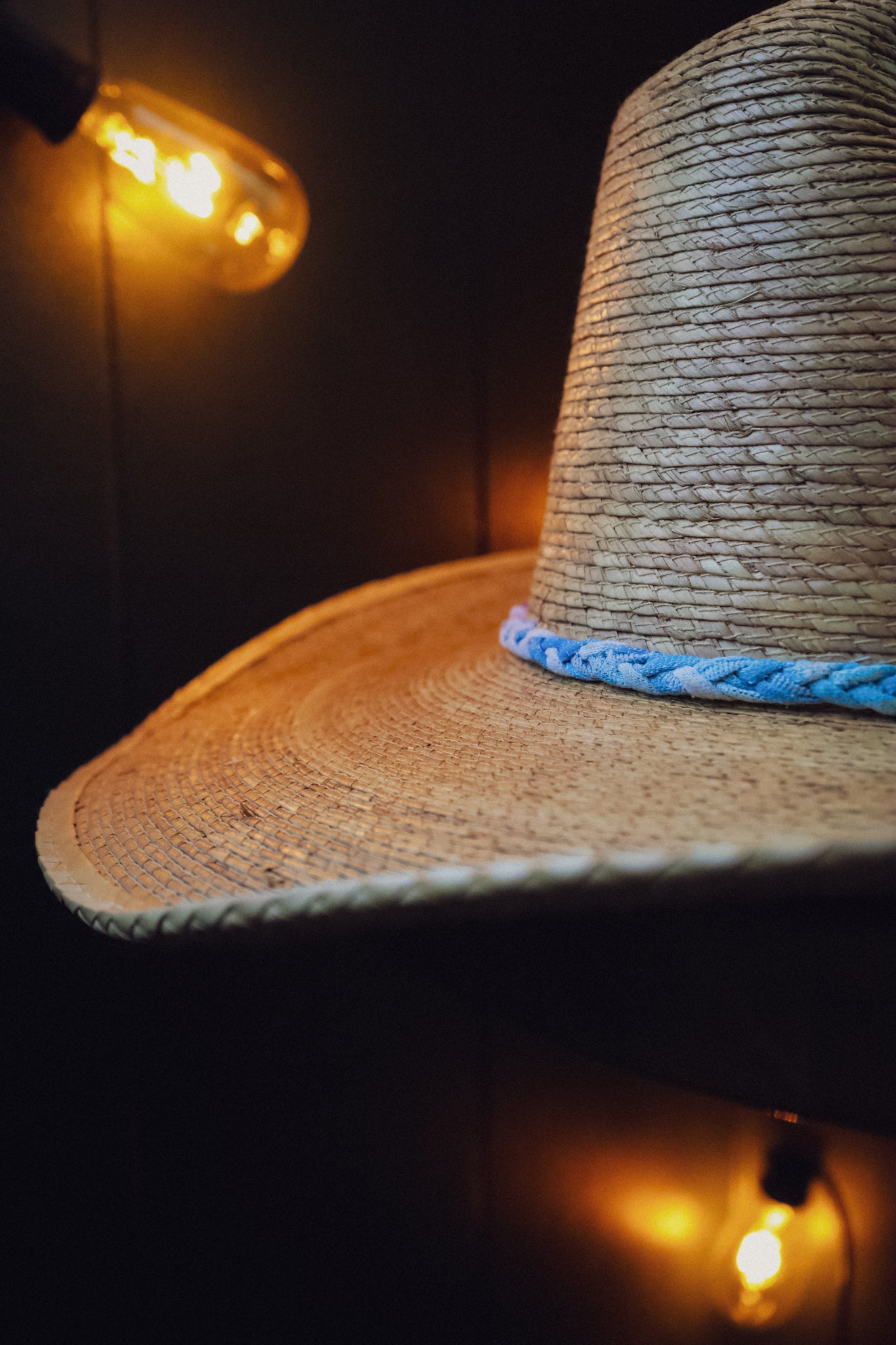 the Grateful Hat [ re-worked Stetson Mexican Palm Straw Hat]