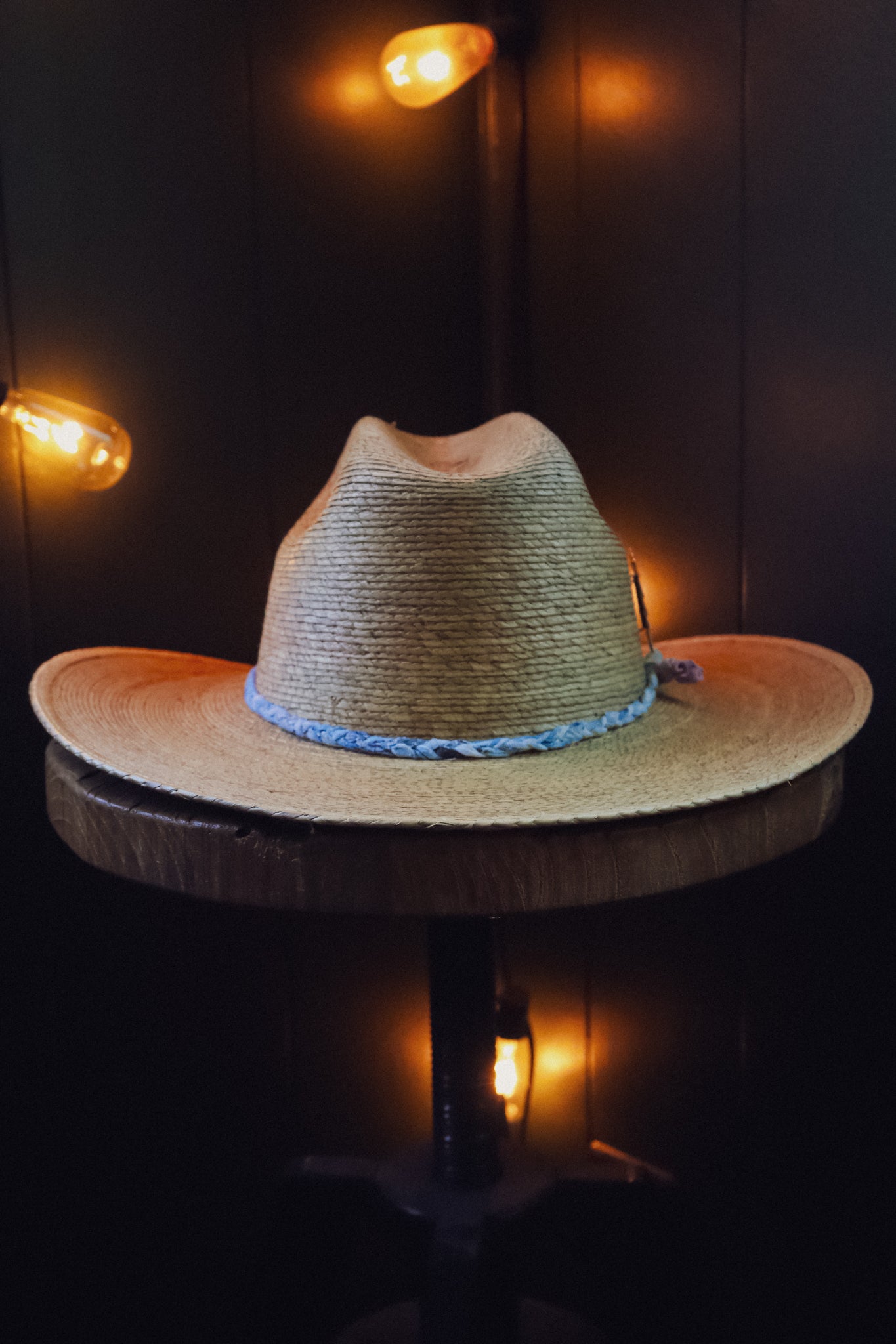 the Grateful Hat [ re-worked Stetson Mexican Palm Straw Hat]