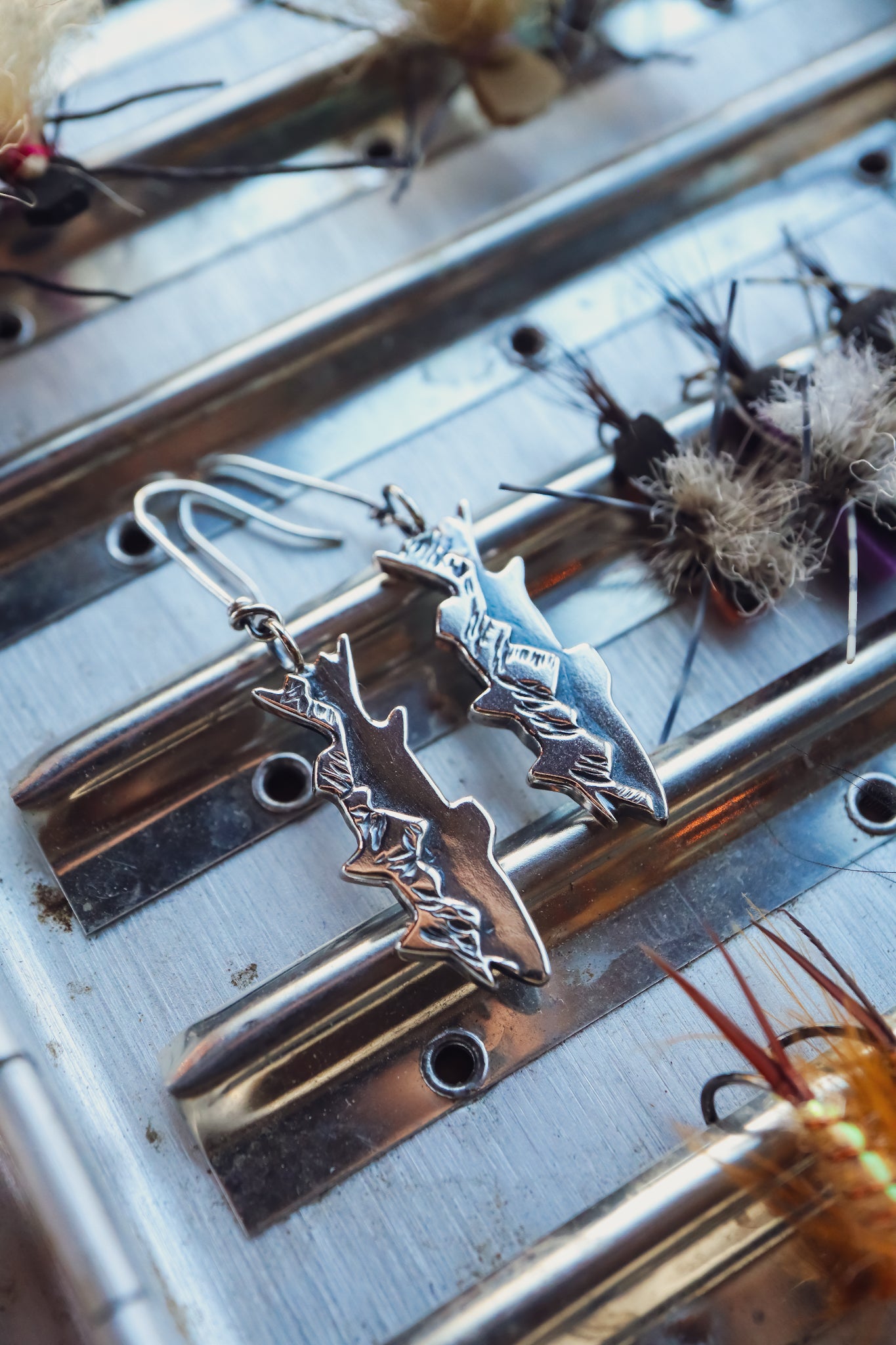 the Mountain Trout Earrings