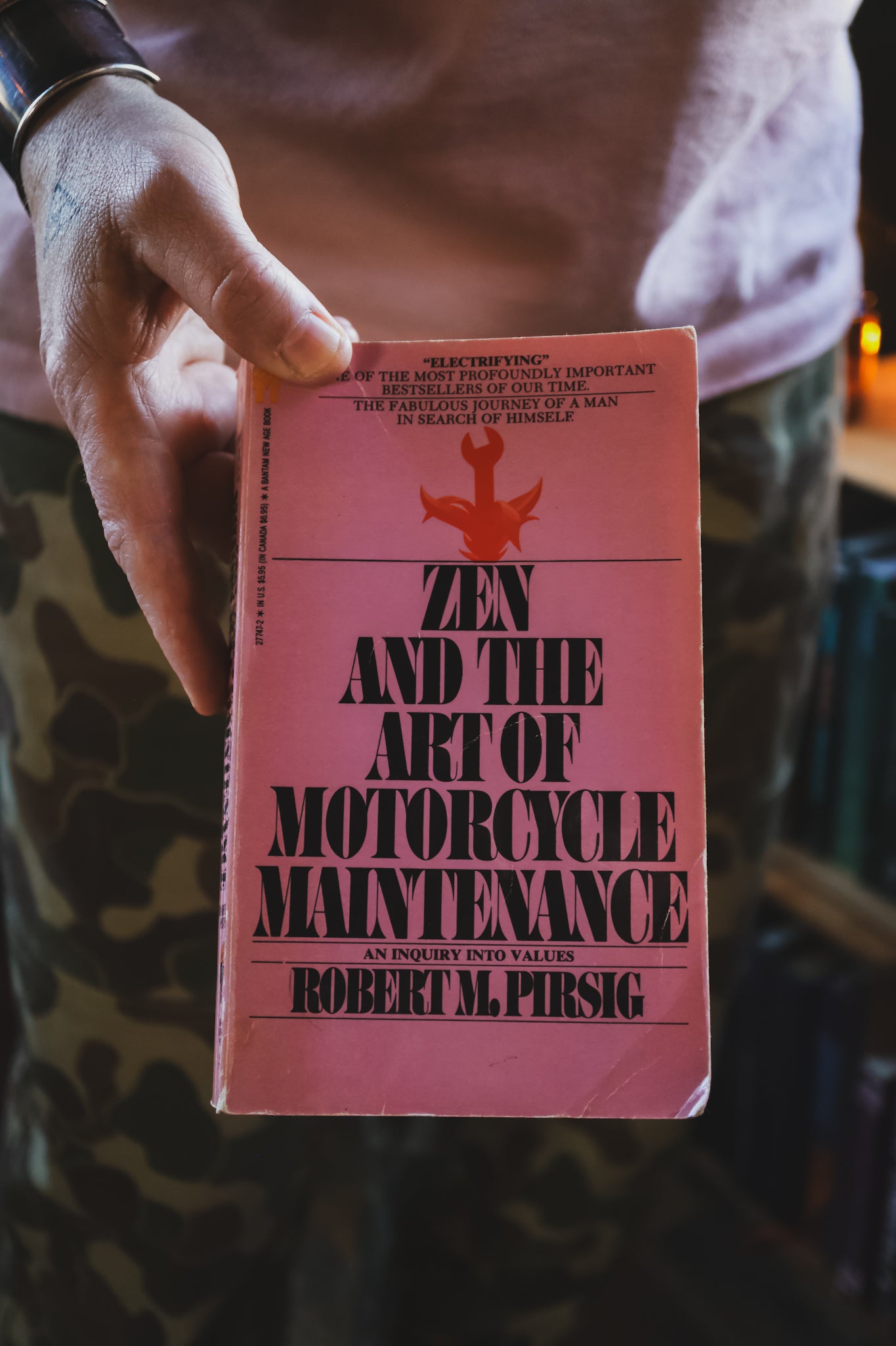 Vintage 1975 Bantam Printing of Zen and the Art of Motorcycle Maintenance