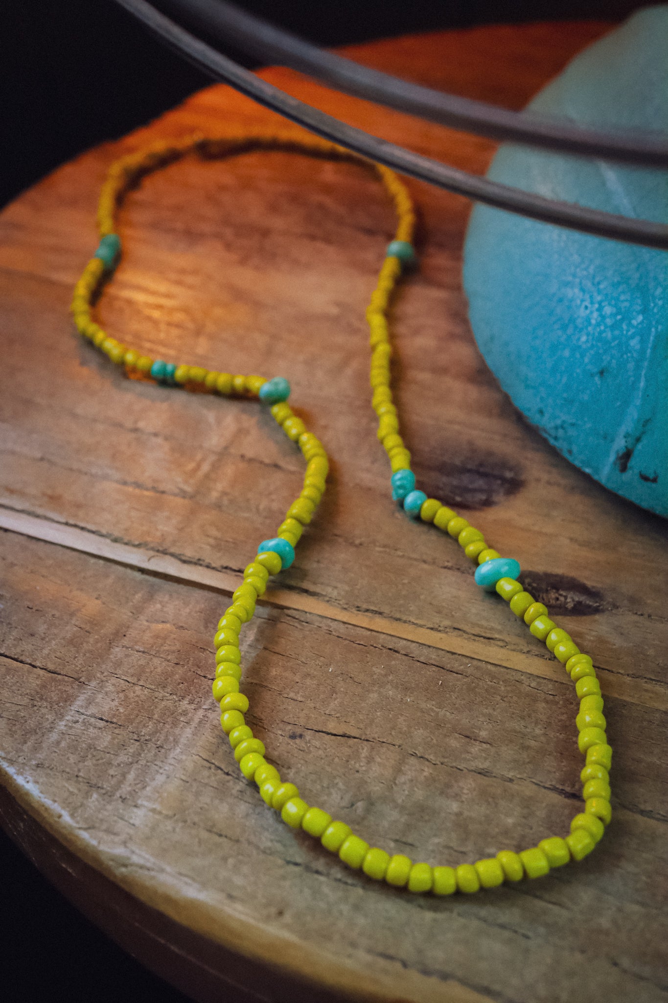 the Chartreuse Turquoise Necklace