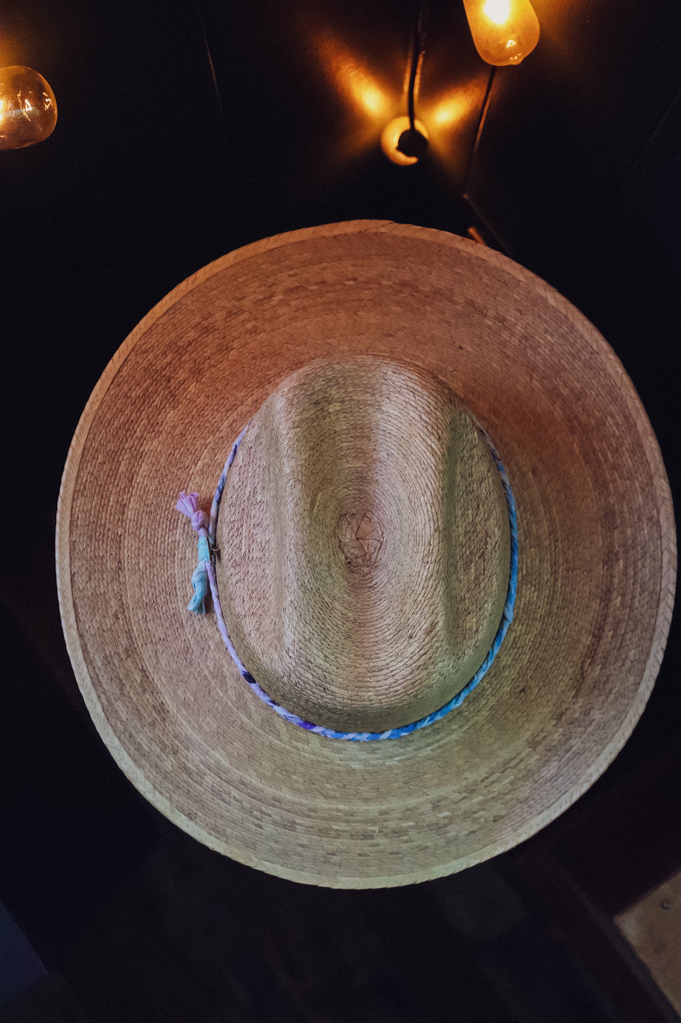 the Grateful Hat [ re-worked Stetson Mexican Palm Straw Hat]