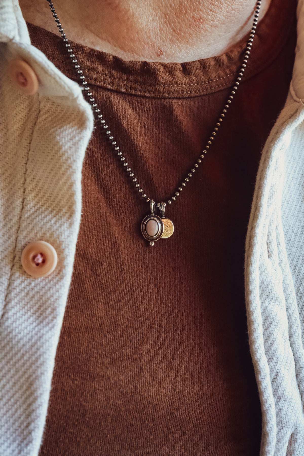 the Pink Moon Necklace