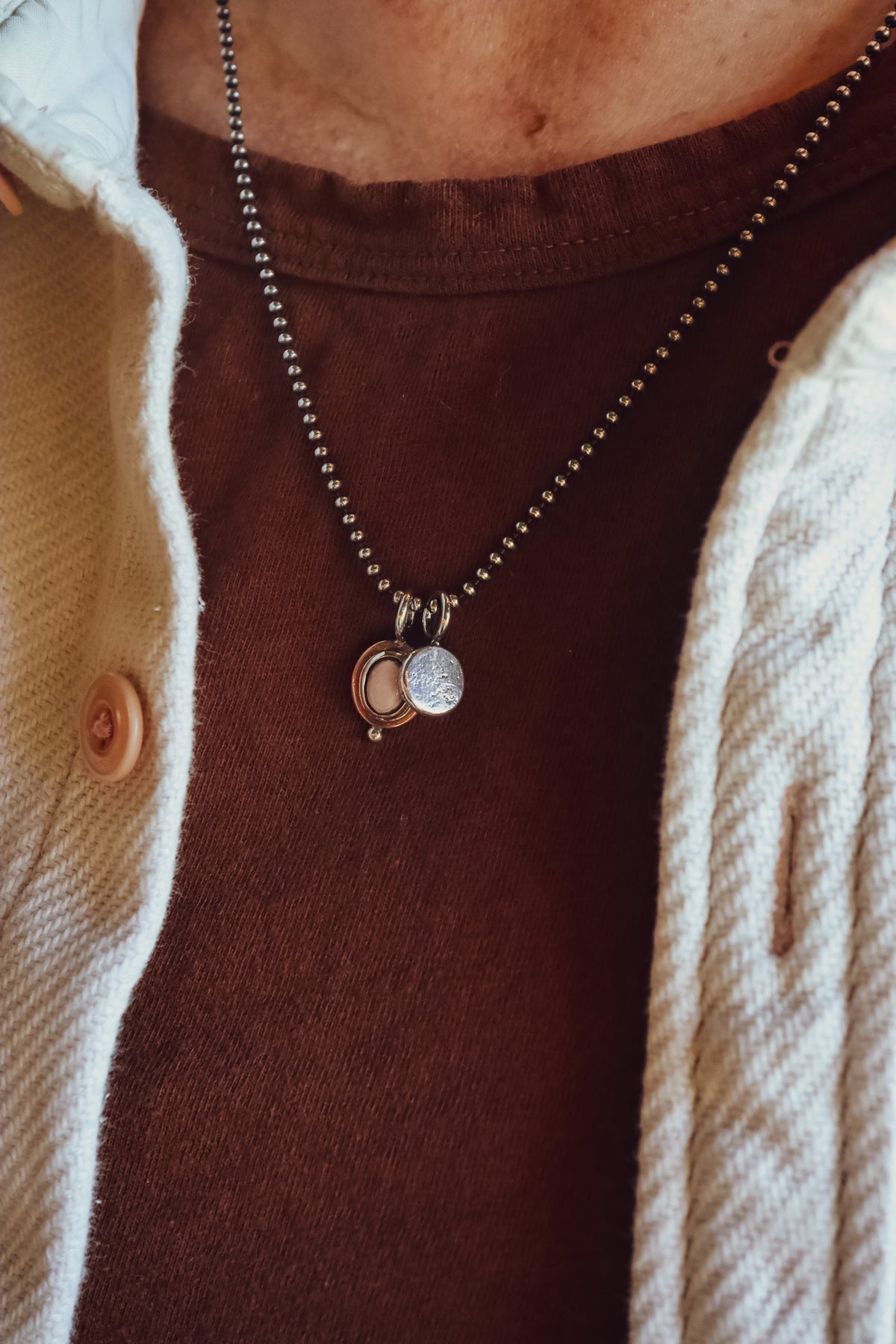 the Pink Moon Necklace