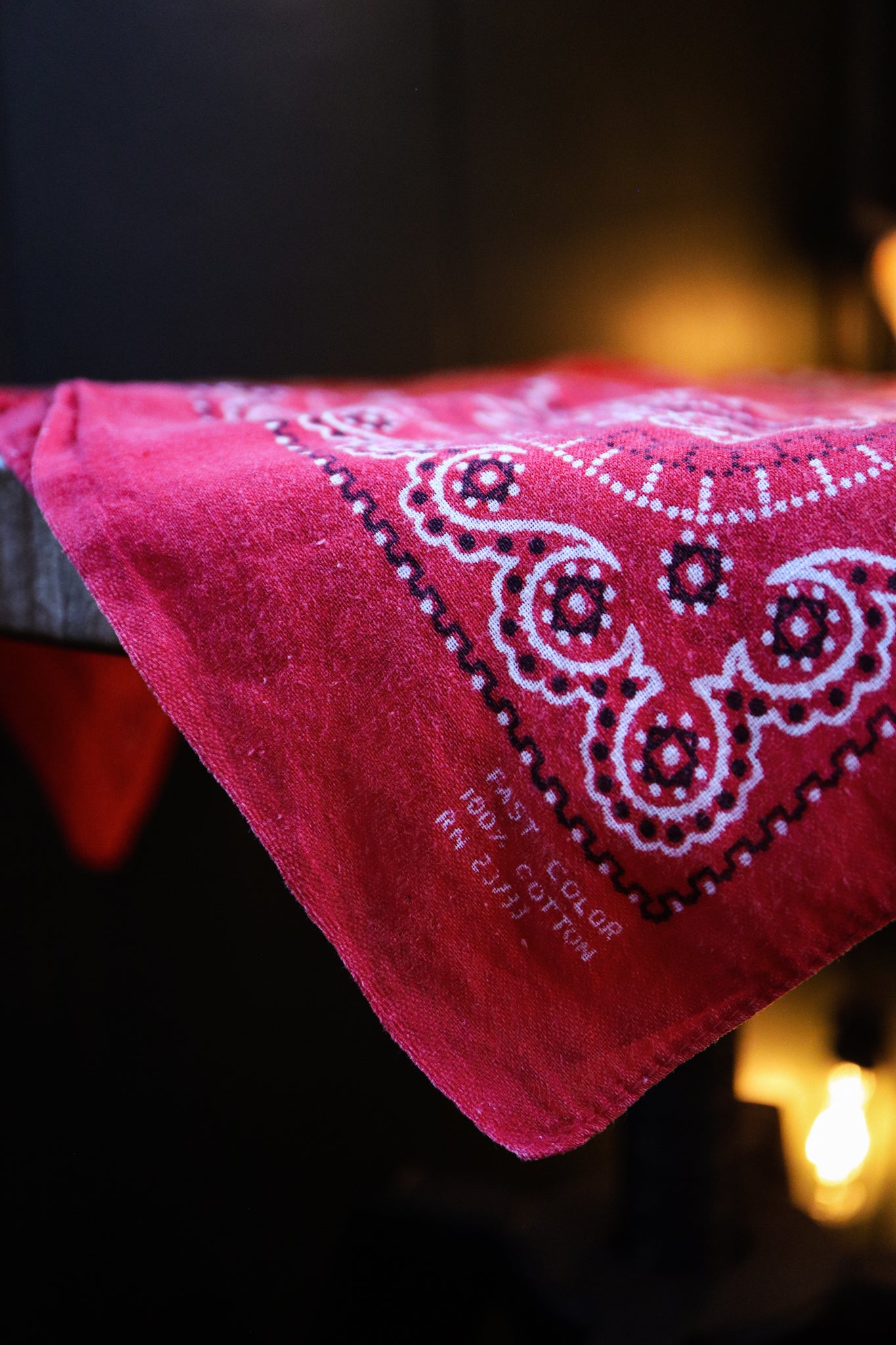 Vintage 1950’s-60’s Rare Pattern Red Eureka Brand Fast Color Bandana