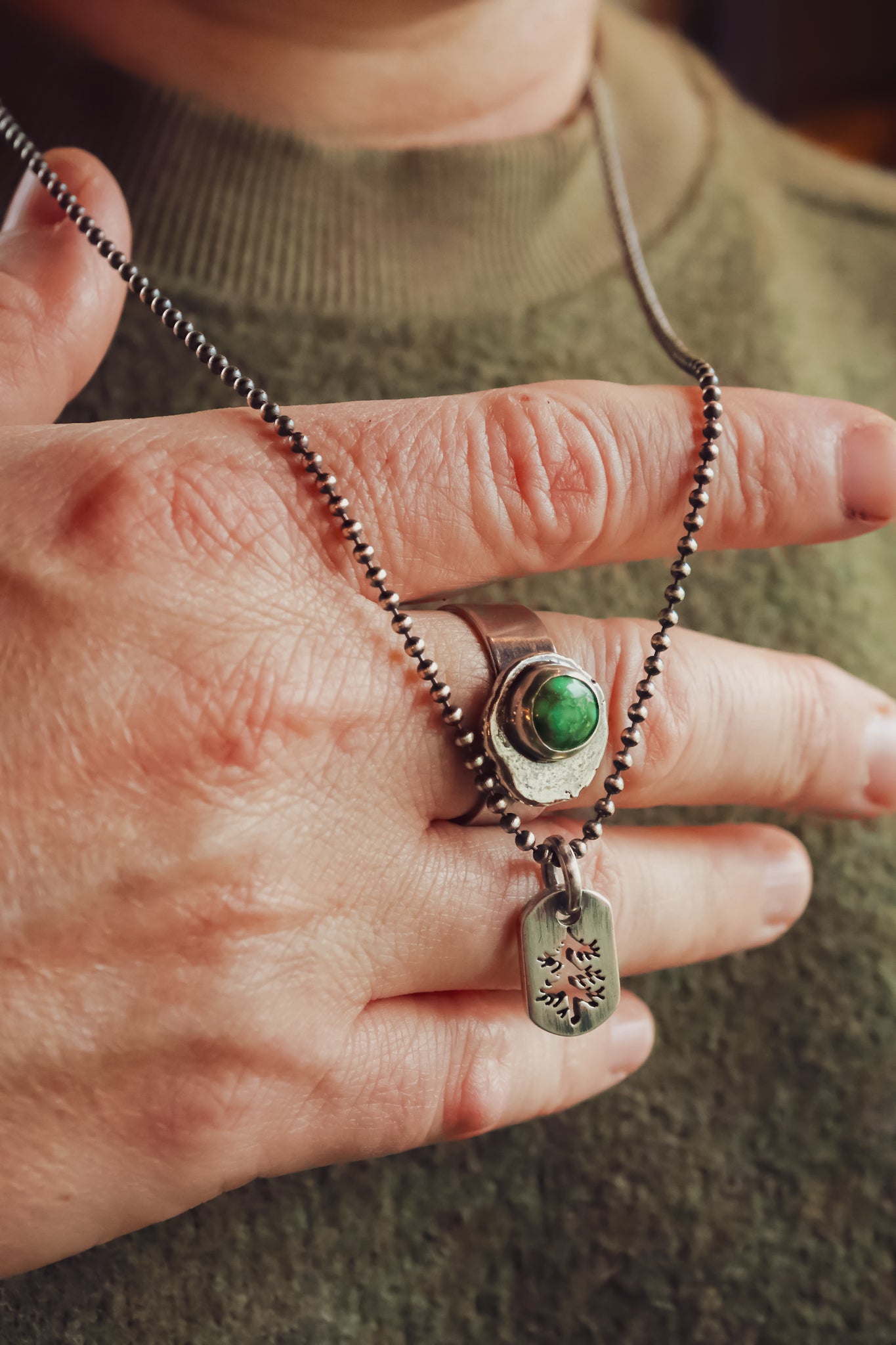 the Rebel Pine Necklace