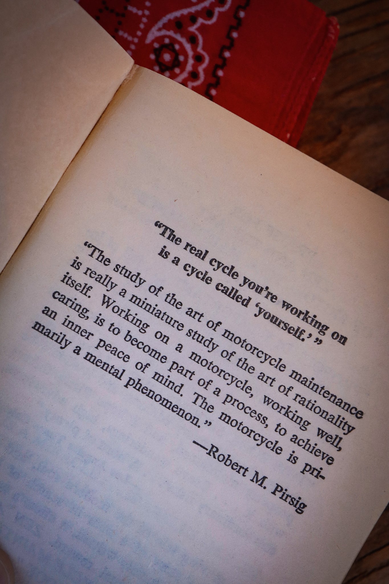 Vintage 1975 Bantam Printing of Zen and the Art of Motorcycle Maintenance