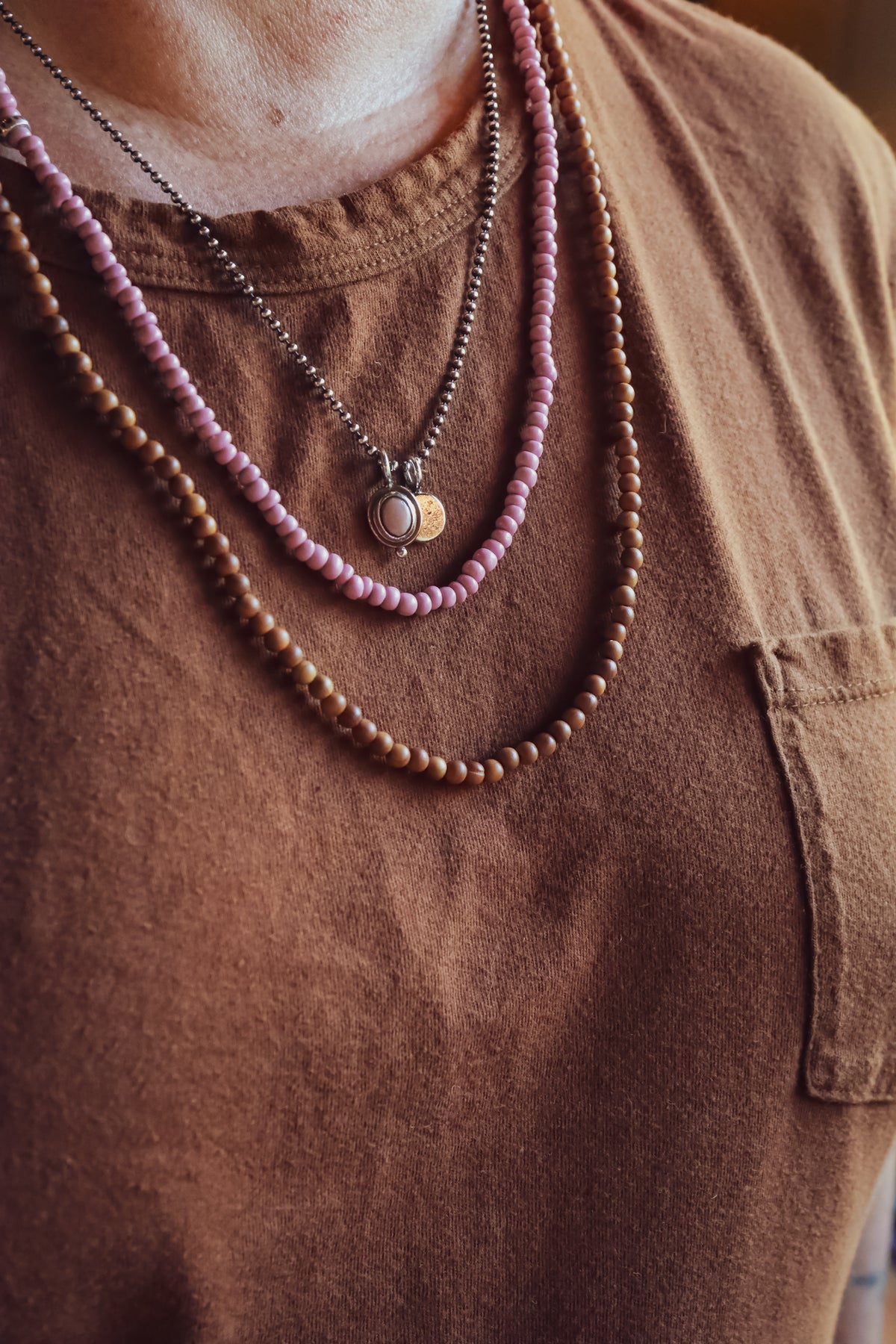 the Pink Moon Necklace
