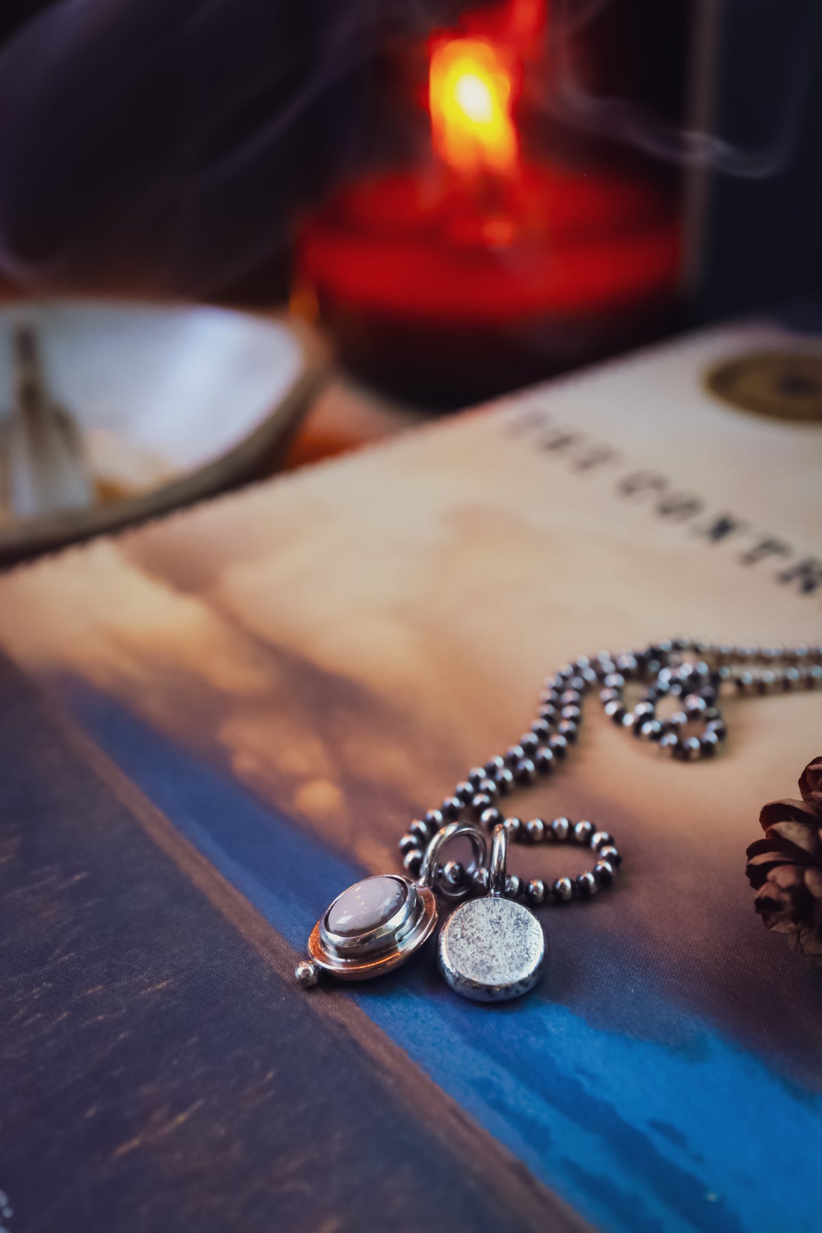 the Pink Moon Necklace