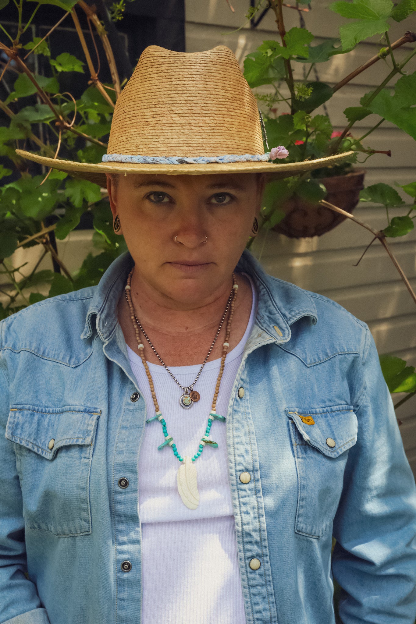 the Grateful Hat [ re-worked Stetson Mexican Palm Straw Hat]
