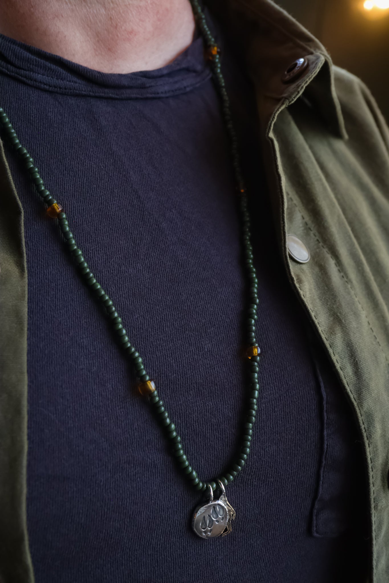 the Elk Wisdom Beaded Necklace