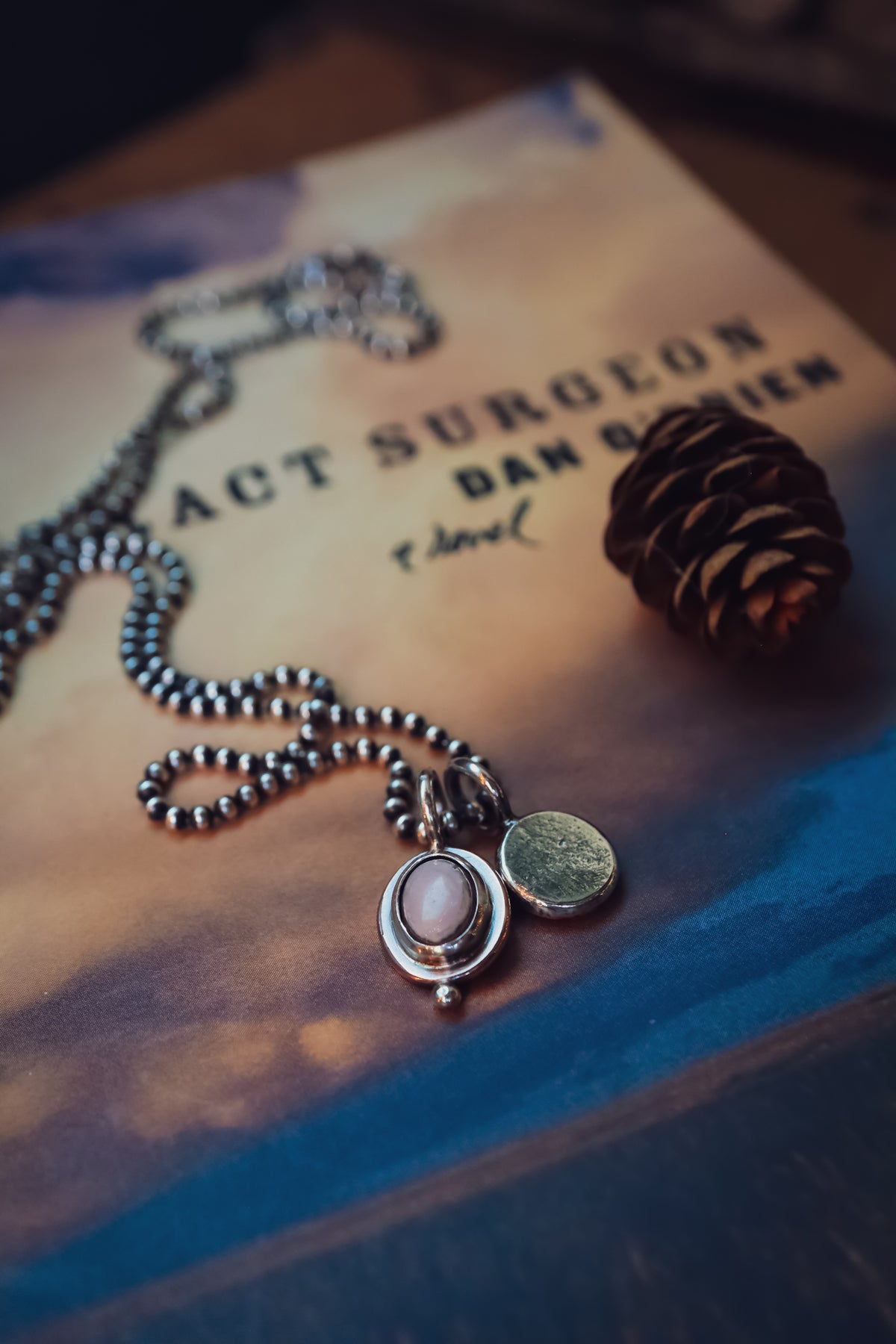 the Pink Moon Necklace