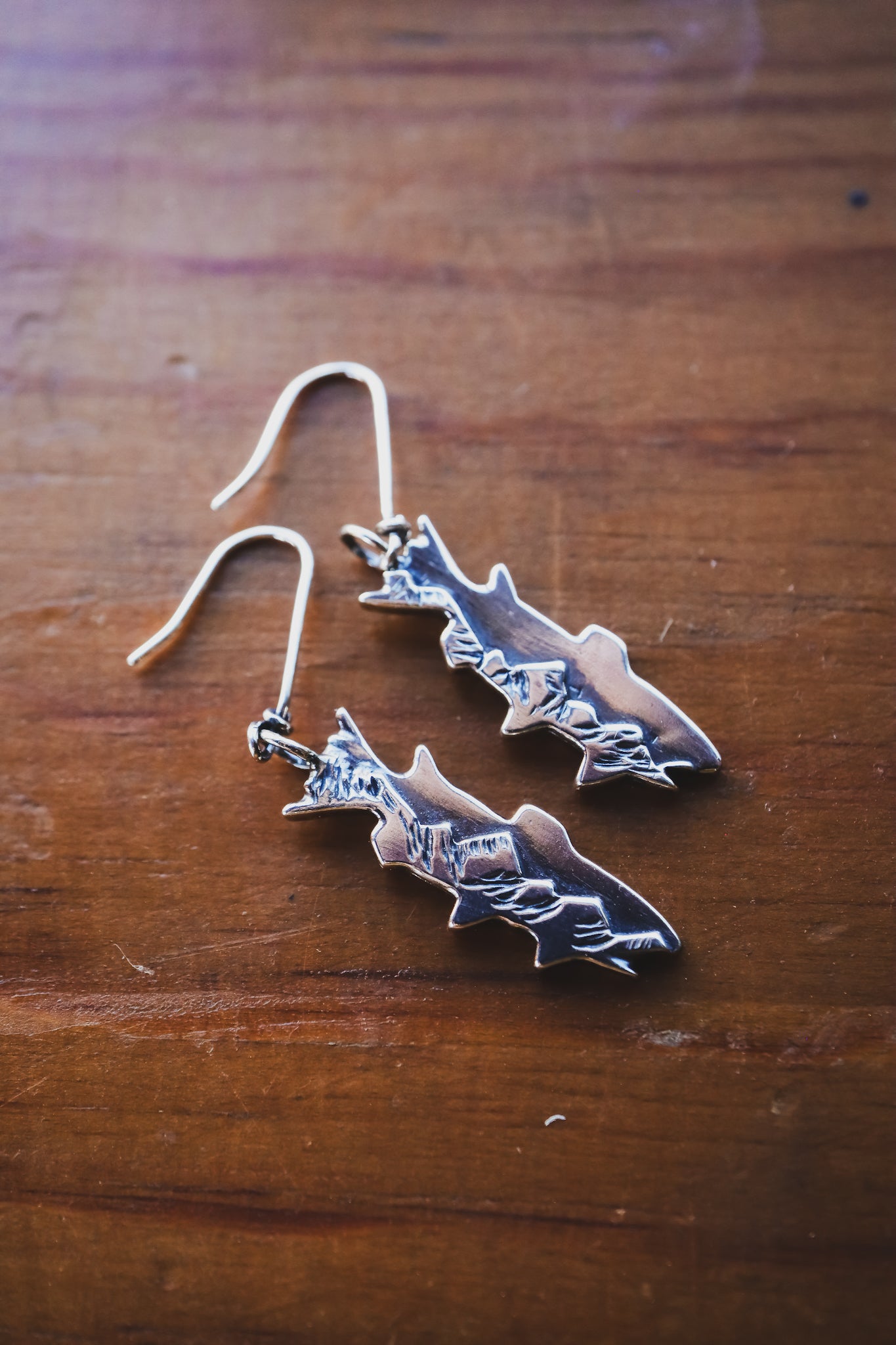 the Mountain Trout Earrings