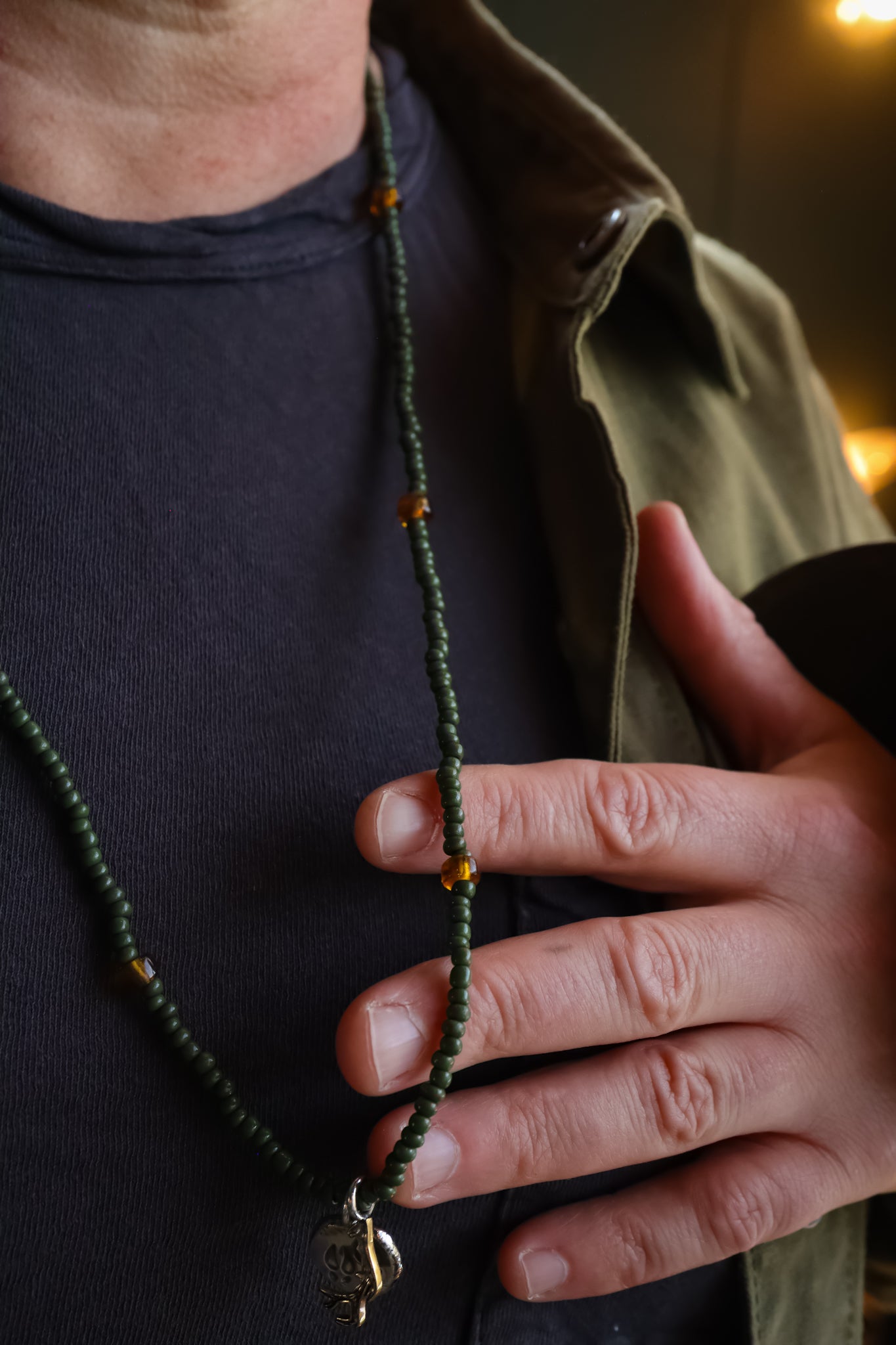 the Elk Wisdom Beaded Necklace