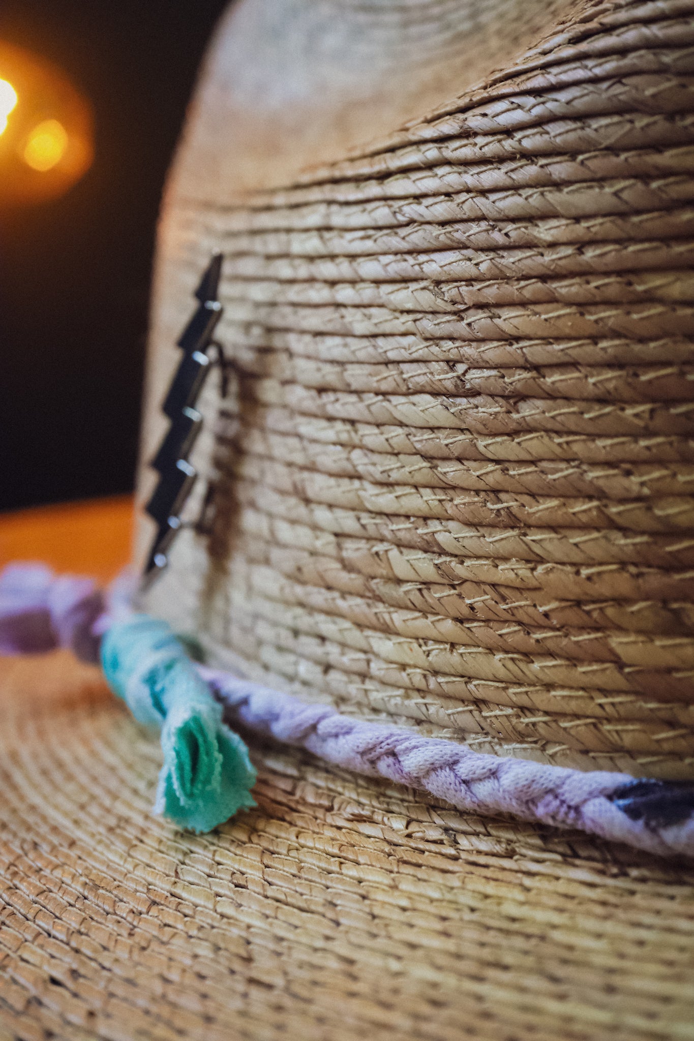 the Grateful Hat [ re-worked Stetson Mexican Palm Straw Hat]
