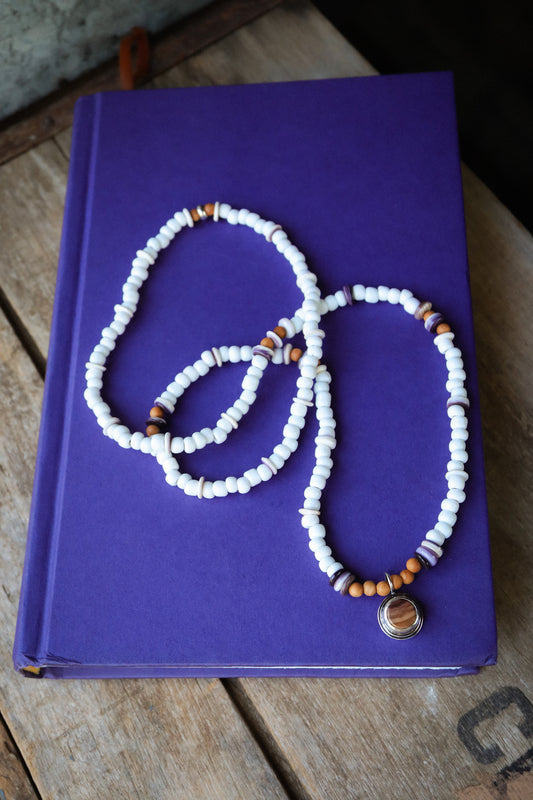 the Lilac Waves Necklace