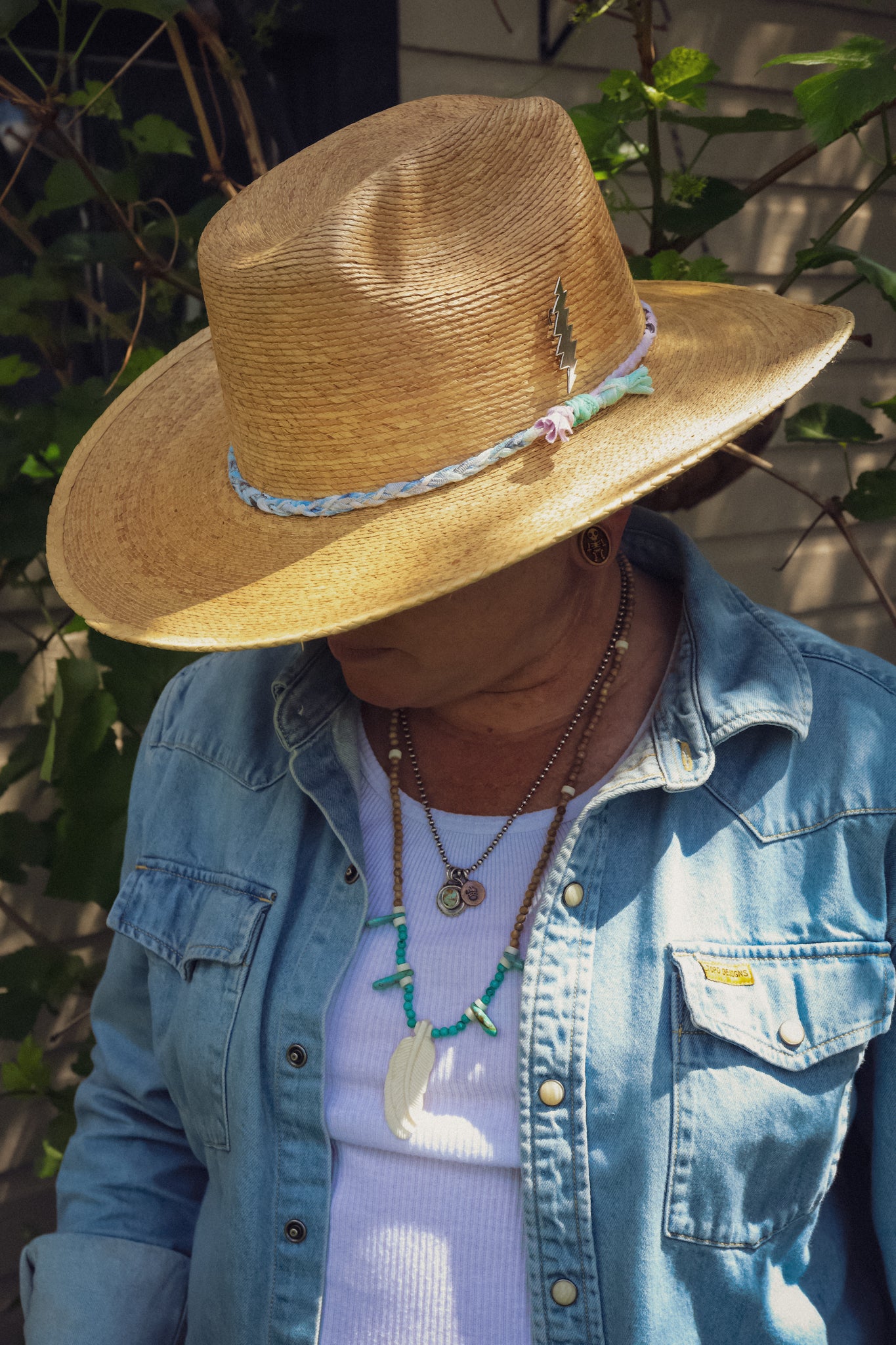 the Grateful Hat [ re-worked Stetson Mexican Palm Straw Hat]