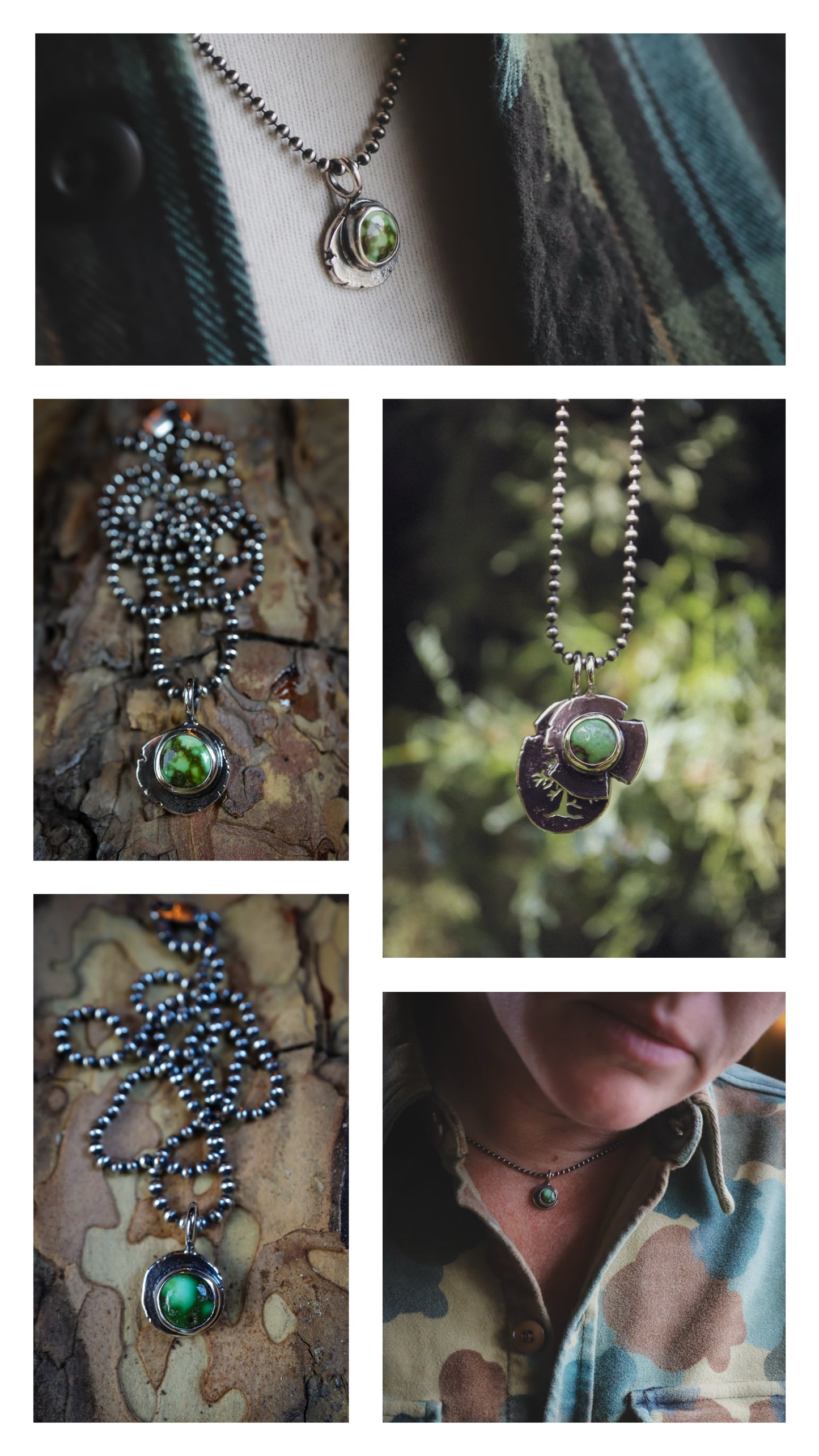 the Juniper Rustic Rebel Pine Necklace