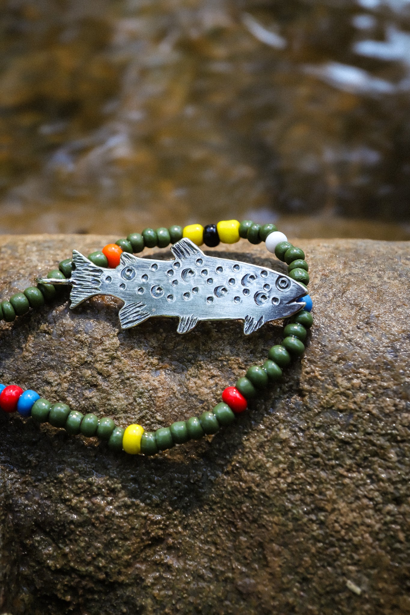 the Trout Bum Necklace (Brook Trout)