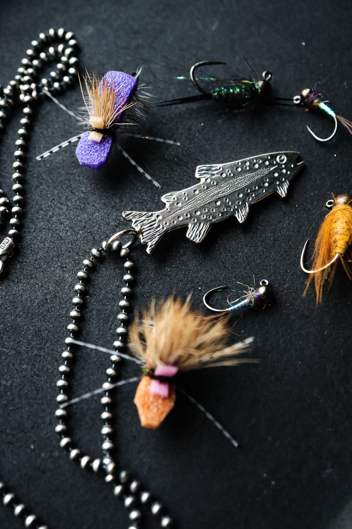 the Trout Bum Necklace (Rainbow Trout)