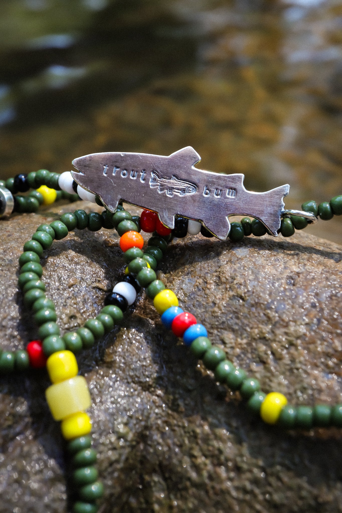 the Trout Bum Necklace (Brook Trout)