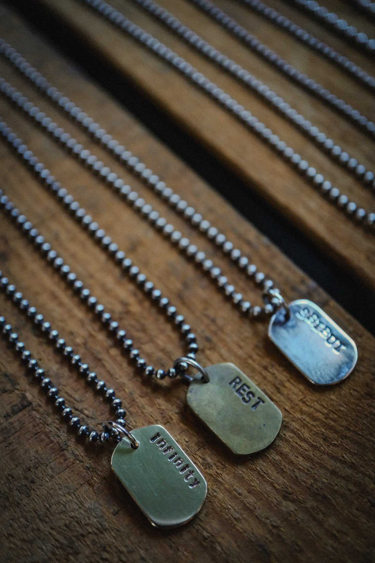 the Words Matter Dog Tag Necklace