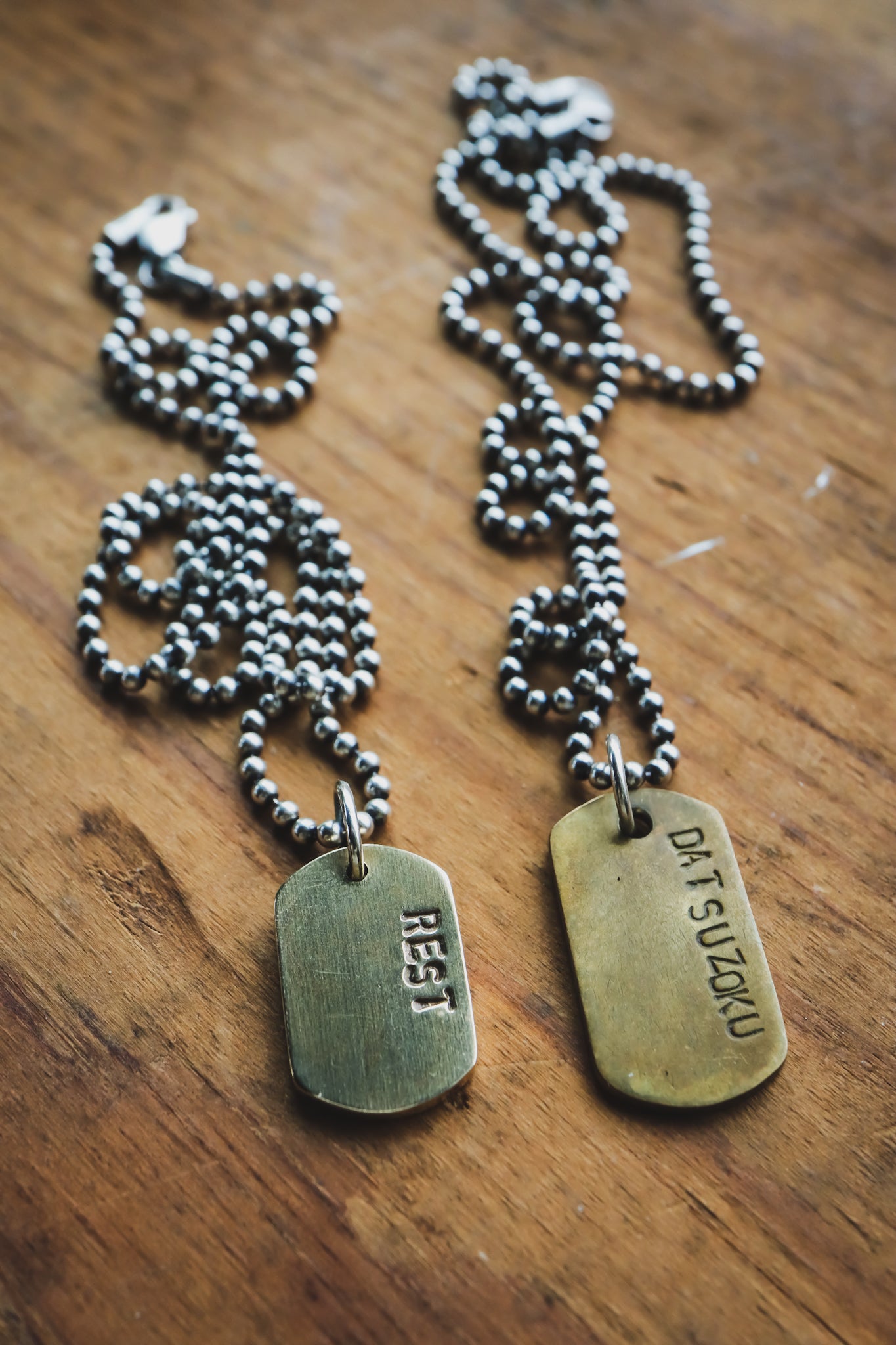 the Words Matter Dog Tag Necklace